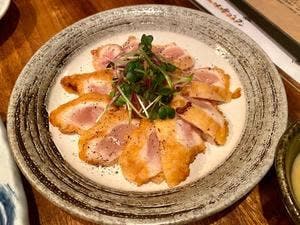 鶏おでんと出汁割り日本酒 ふぁるこ