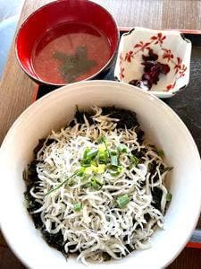 葉山餃子と岩のりしらす丼 葉山港湾食堂