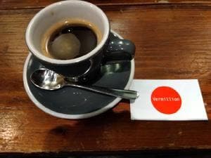 Vermillion espresso bar & info.