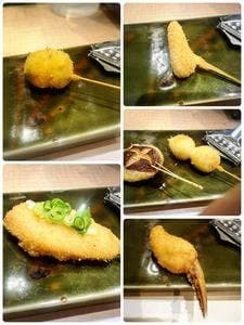 串かつと豆皿 ひとしな