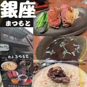 炭火レアハンバーグステーキ 銀座まつもと