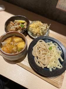 肉汁うどん 麦とろ 柳