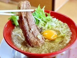 煮豚月見うどん 中西製作所