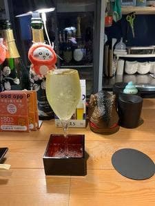 シャンパンとたこ焼き 月と蛸