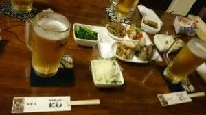 にし