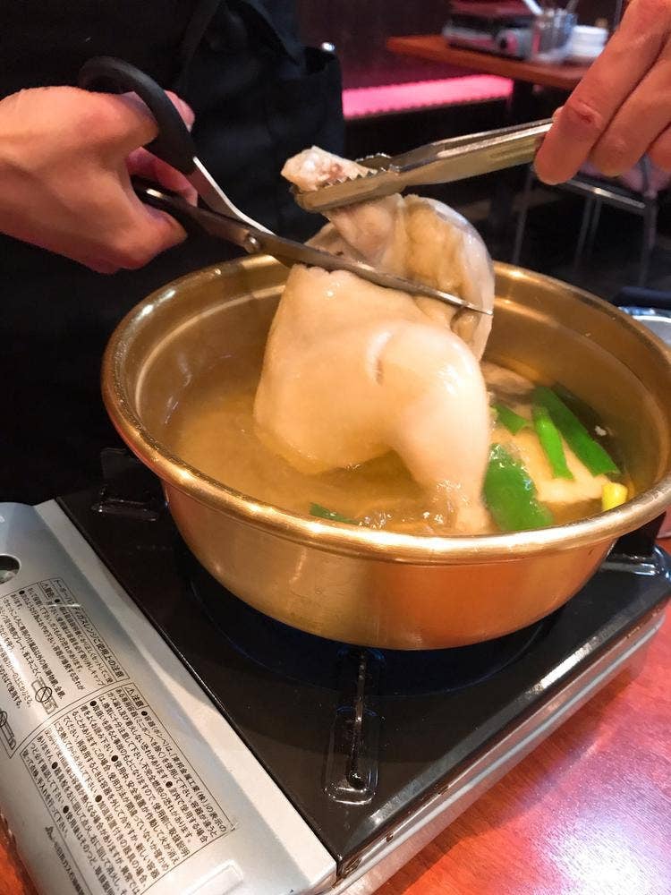 タッカンマリ鍋 鶏一匹屋 心斎橋本店