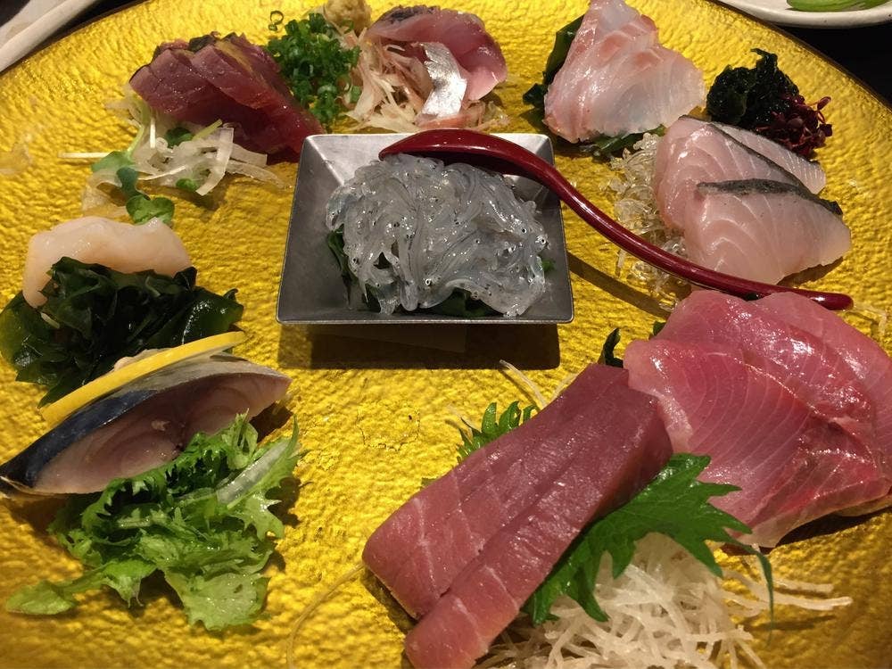 旬彩旬魚造りの山葵