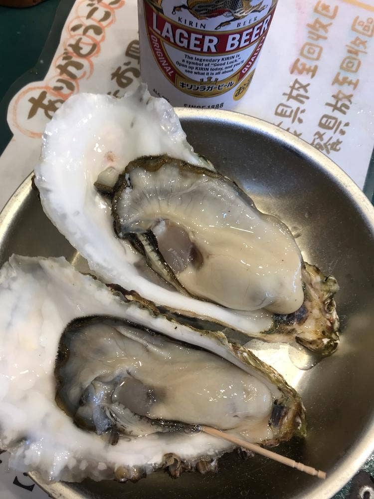 築地カキセンターカキ小屋 築地食堂