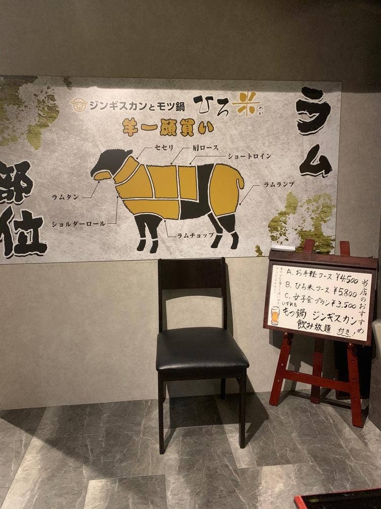 ジンギスカンとモツ鍋 ひろ米