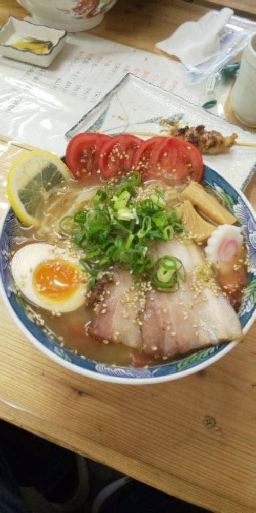 お茶屋のラーメン