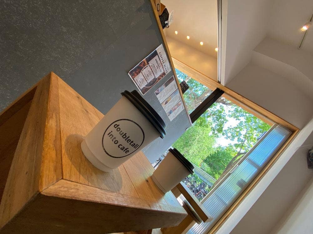 doubletall into cafe