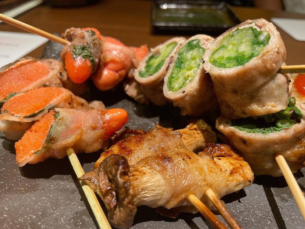 はかた野菜巻き串 こだわり酎ハイ きばくもん 名駅店