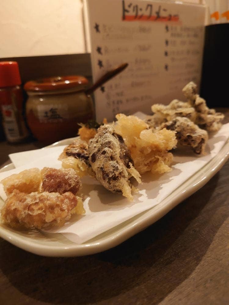 ホルモン天麩羅 惑星みかん