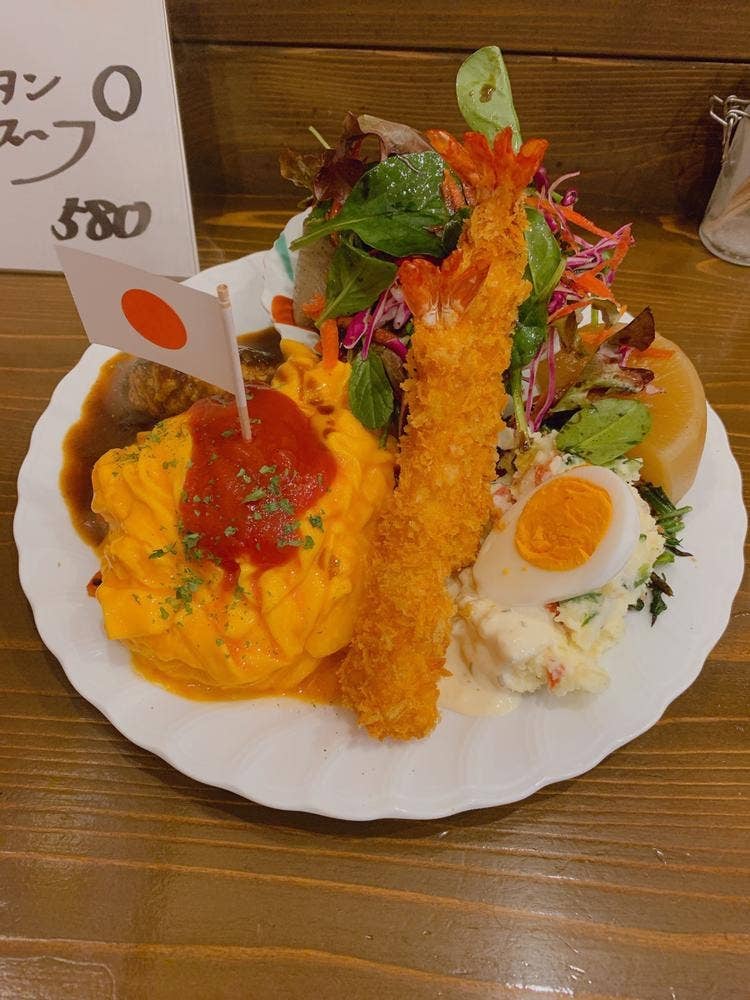 昭和町黄金のオムライス＆ハンバーグ洋食ふきのとう
