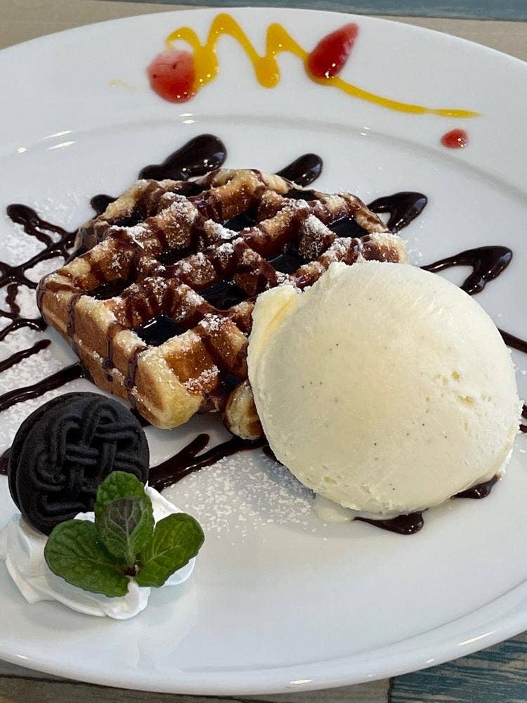 CAFE&WAFFLE Blauw