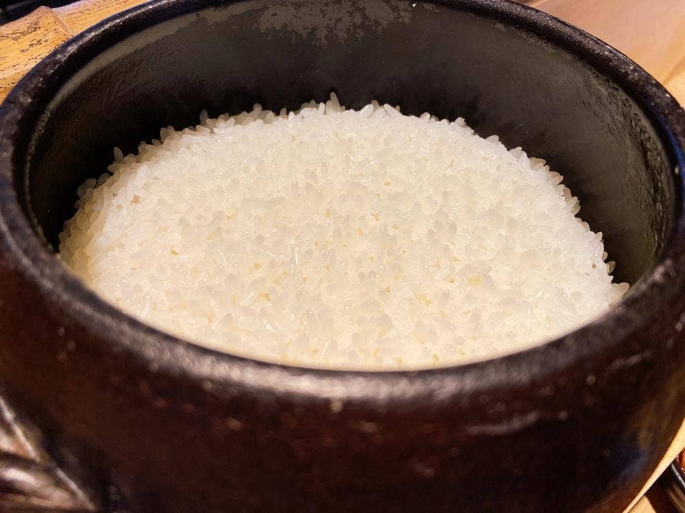 米ル土鍋ごはんとお万菜