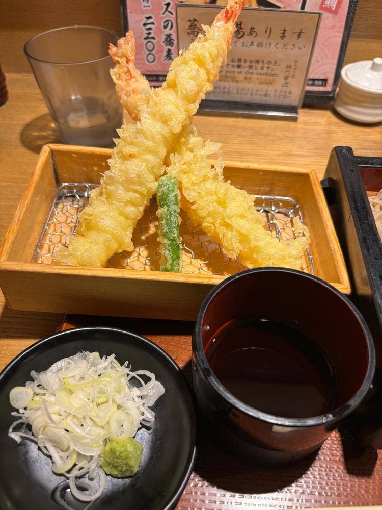 江戸切り 助六そば ぬる燗佐藤