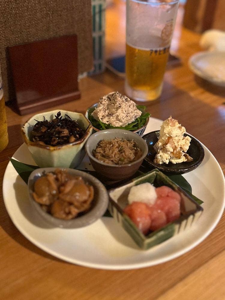 小鉢と日本酒 たとえば。