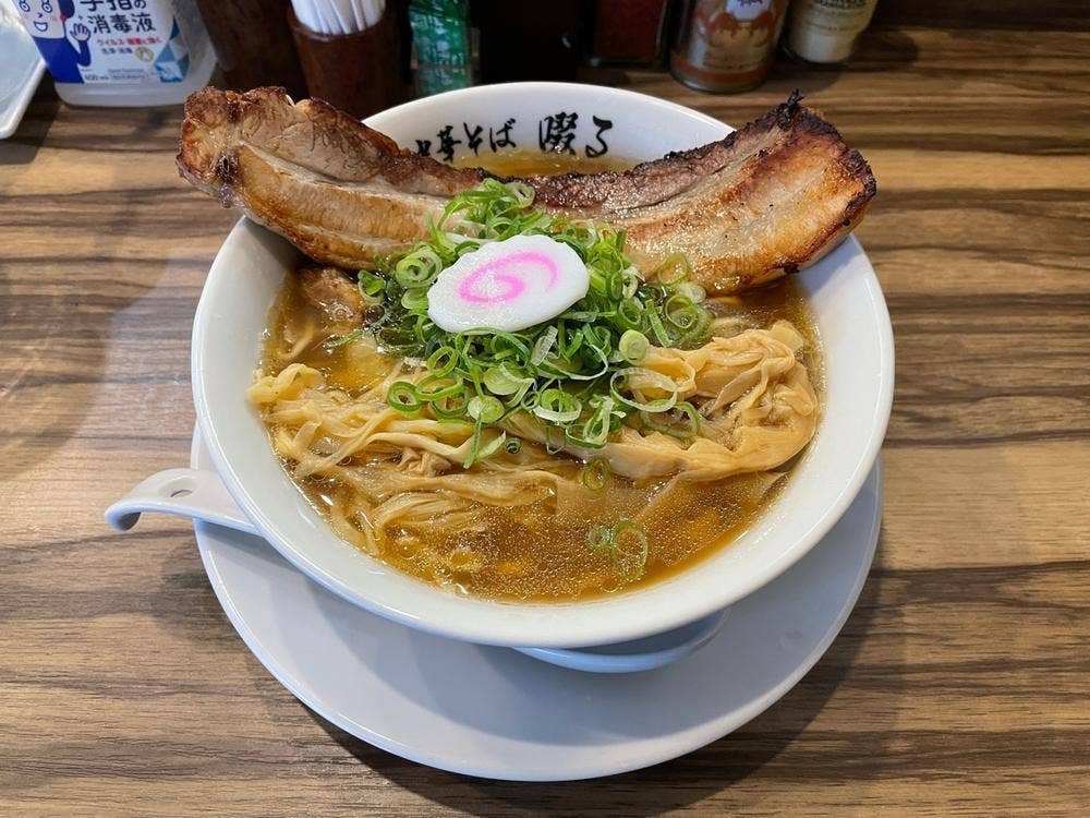 焼豚中華そば 啜る