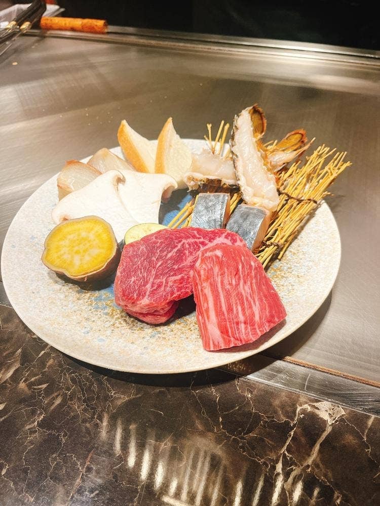 鉄板焼き 太縁