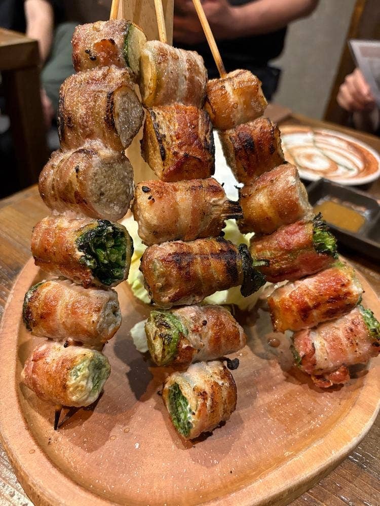 炭火野菜巻と魚串 ときわ福島