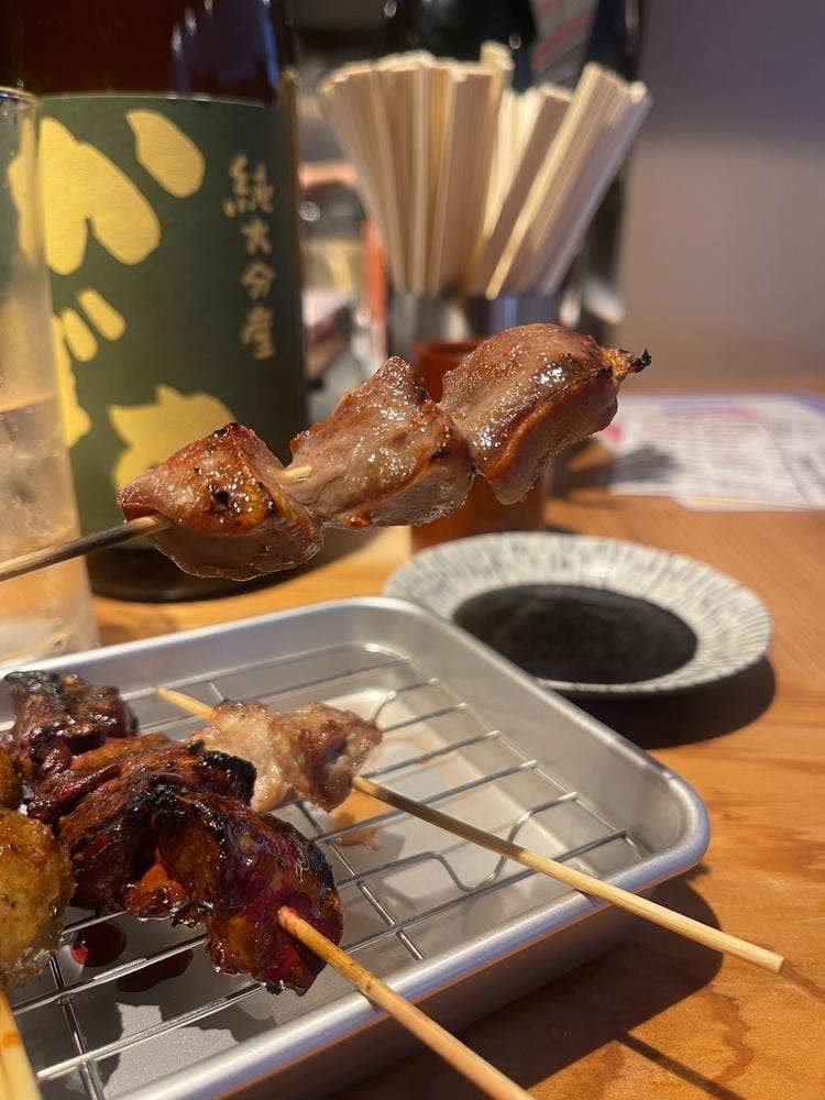 炭火旨串 鶏舌豚