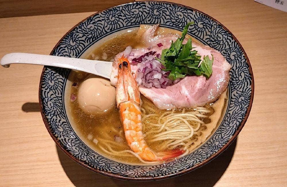 地鶏と伊勢海老 中華そば 頑