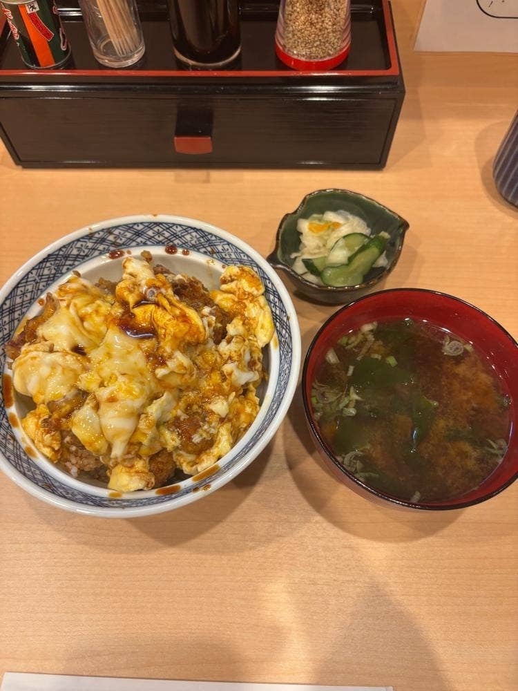 かき玉 かき揚げ丼 池田屋