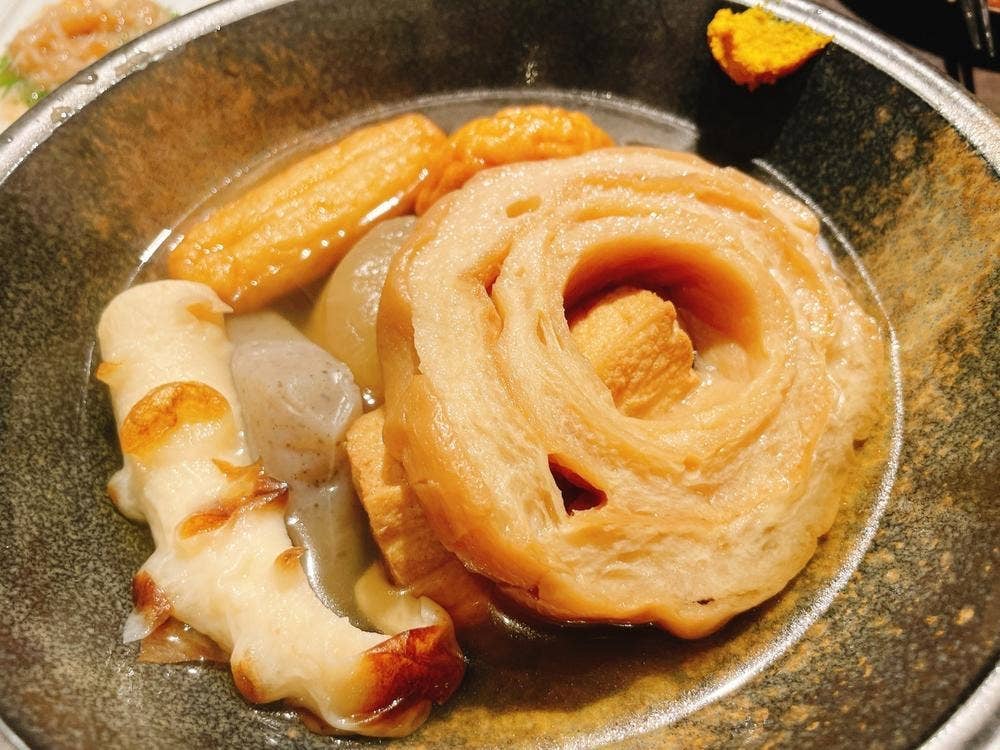 博多野菜巻き串と金沢おでん はちまき