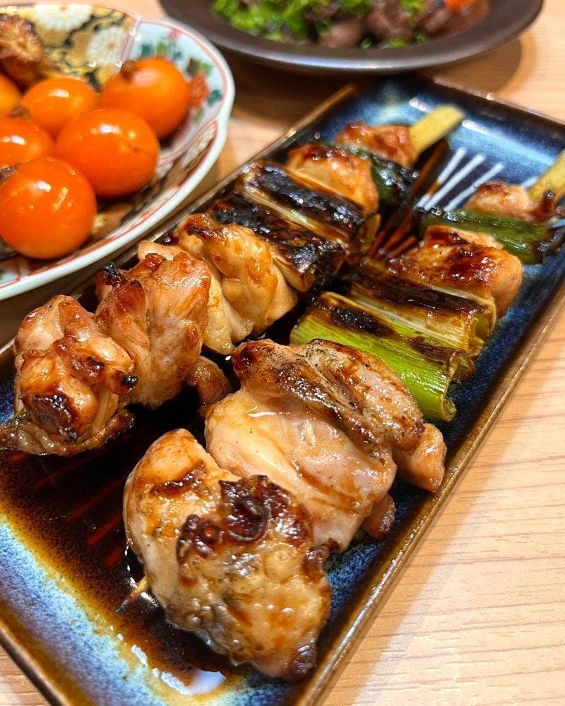 焼鳥と巻き焼き串 鳥々々