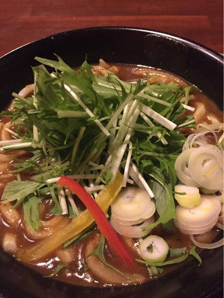 信濃川 今山うどん