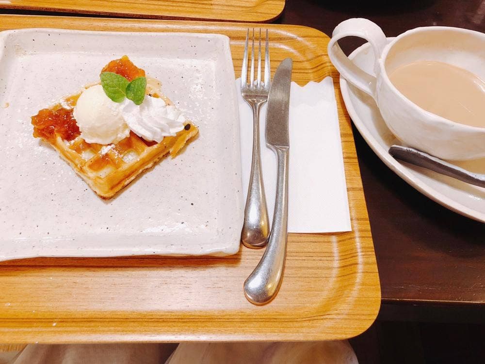 ワッフルとジャムの店 森乃珈琲店曇り時々晴れ 長野駅前店