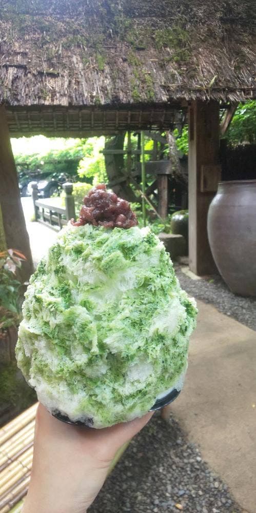 野外テラス 水の音