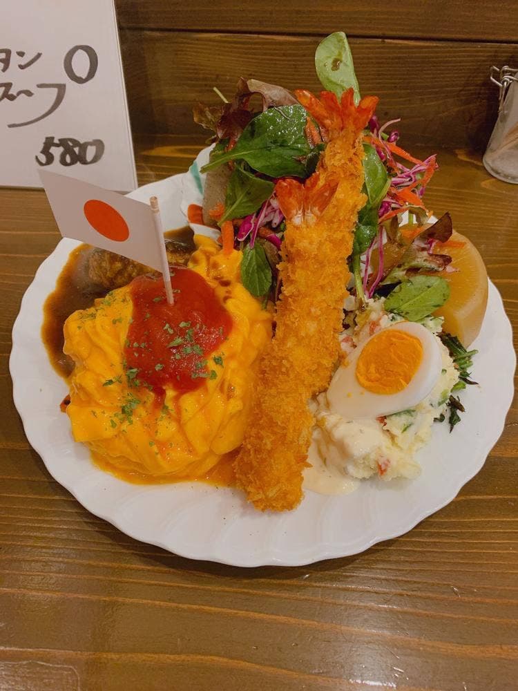 昭和町黄金のオムライス&ハンバーグ洋食ふきのとう