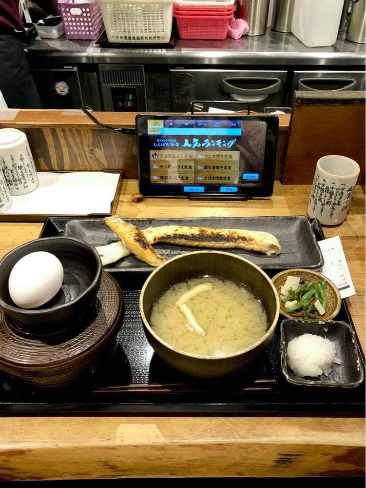 炭火焼干物定食 しんぱち食堂 田町店