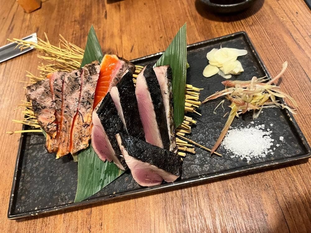 藁焼き・備長炭 真