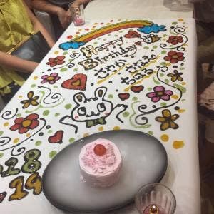 女子会 誕生日 テーブルアートのお店 チーズバル dolloom 恵比寿