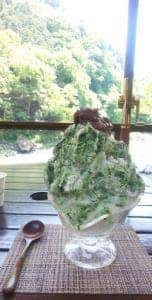 野外テラス 水の音