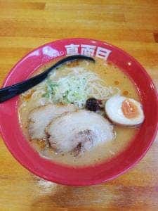 えび豚骨ラーメン真面目 押上店