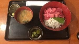 オーシャンビュー 朝どれ鮮魚の海鮮丼 魚 ○