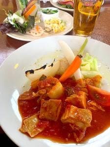 丘の上のビアレストラン