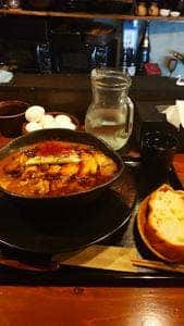 豚肉汁うどん べ