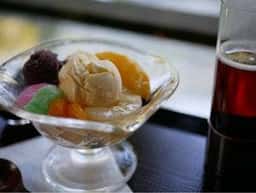 野外テラス 水の音