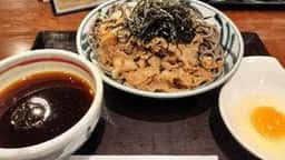 乱切り蕎麦と天丼 一の井