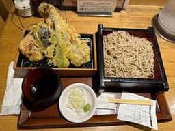 江戸切り 助六そば ぬる燗佐藤